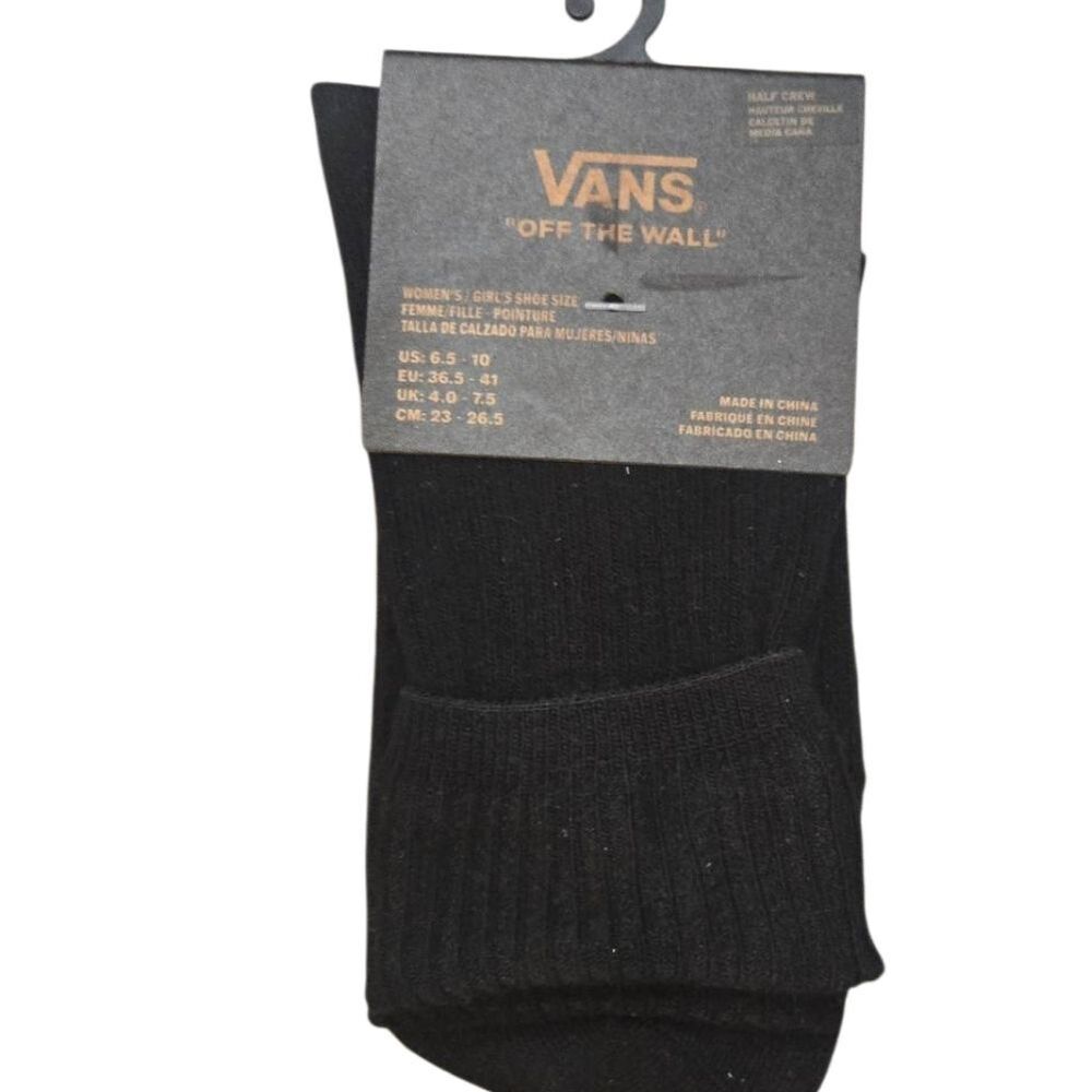 Vans Classic Ribbed Cuff Half Crew Socks